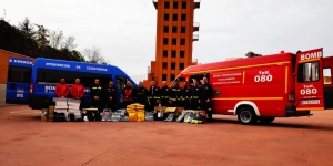Donación de material de Bomberos de Salamanca